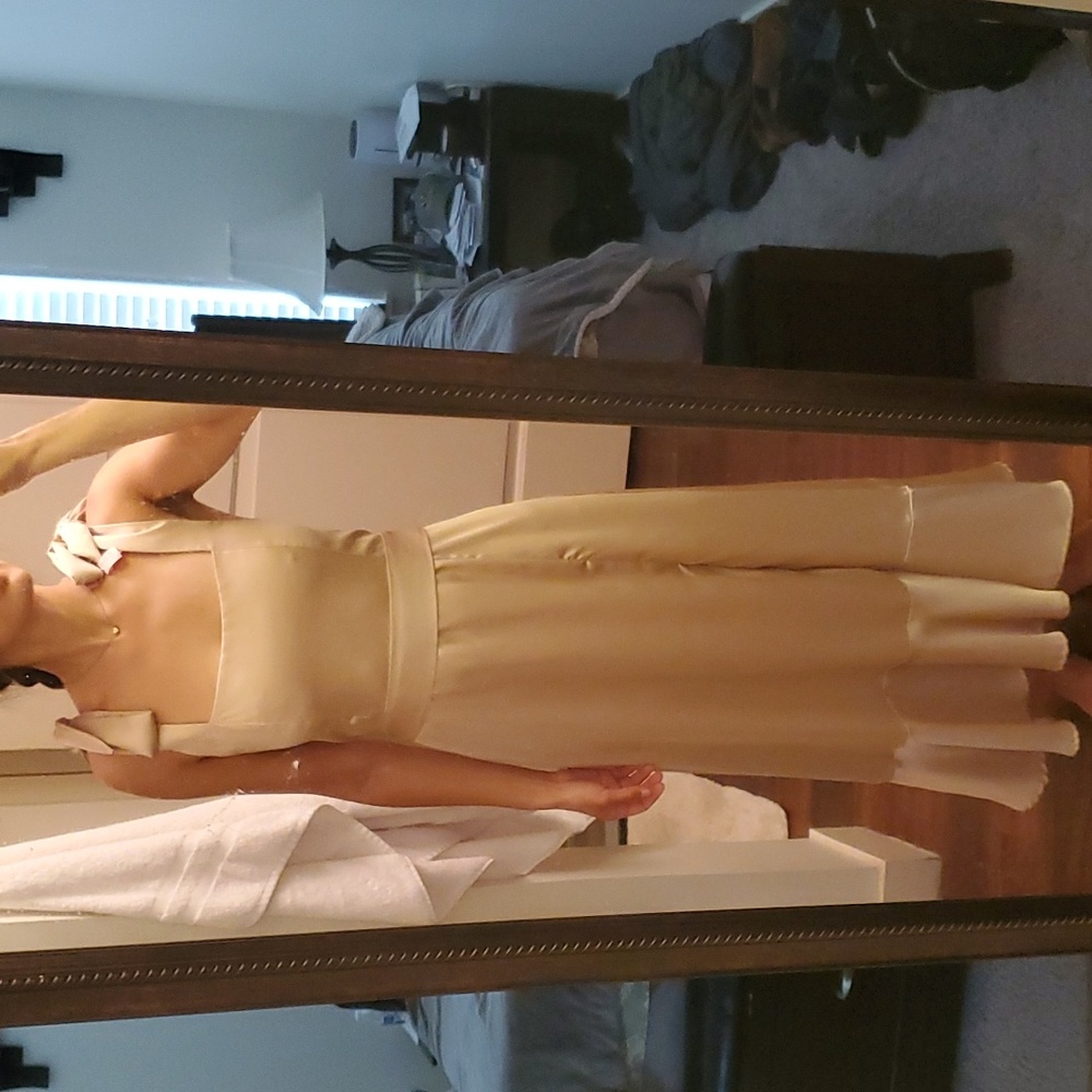 Gold dress